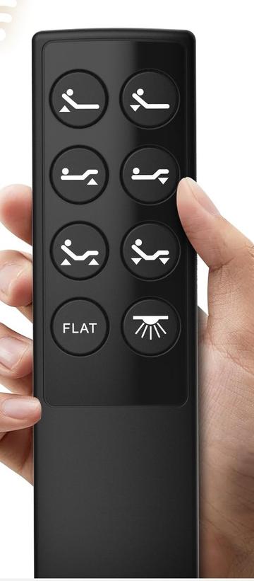 Classic wireless remote held in one hand